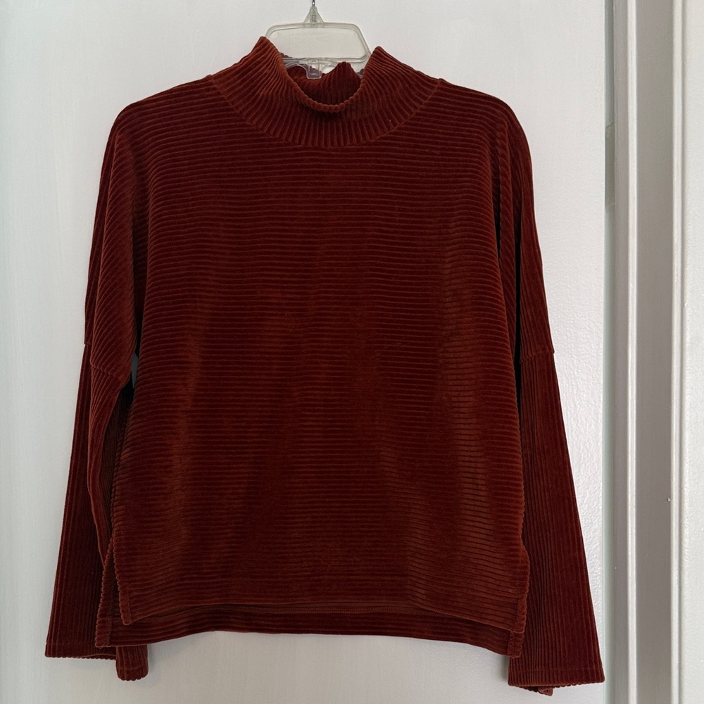 Madewell Ribbed Cowl Neck Sweater